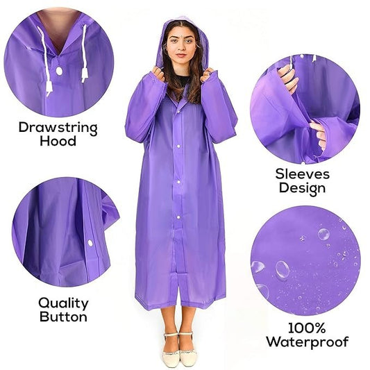 Raincoat | Waterproof EVA Rain Wear | Free Size Barsati
