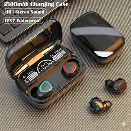 Wireless Bluetooth Earbuds | TWS Handsfree | M10 3500mah Battery