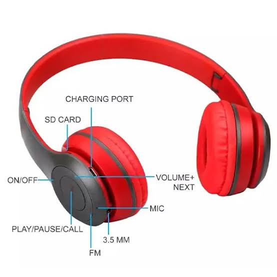 P47 Wireless Bluetooth Headphones Foldable Stereo Headset with Mic